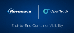 blue background with Revenova and OpenTrack logos