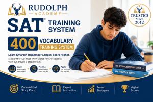 Rudolph Academy SAT 400 Vocabulary Training System for students preparing for the SAT