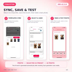 ChackTok AI Photo workflow sync save and test guide