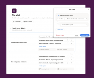 Opus' Audits product makes it simple for an auditor to share a finding and assign a task.