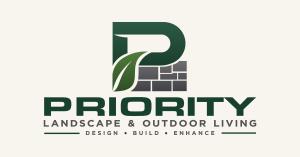The new logo for Priority Landscape & Outdoor Living, formerly Priority Lawn & Landscape, of Sayler Park in Cincinnati.