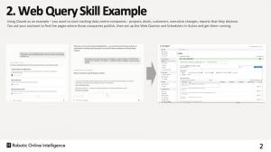2. Kubro(TM) Web Query Skill Example