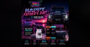 Father and son washing a boat with Saltworx Australian made wash and protect products