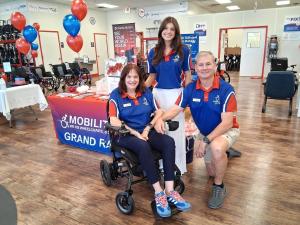 Photo of Natalie DeVries, Garth Little, and Madeline Madeline at the Grand Opening of their location