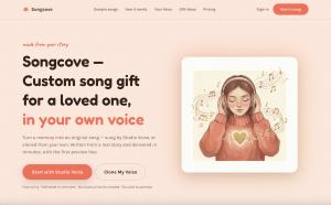 Songcove homepage