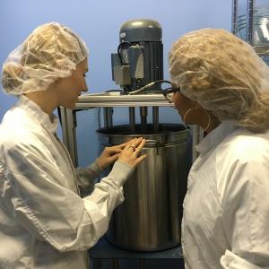 product mixing in a lab