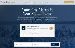 Website of Trusted Matchmakers