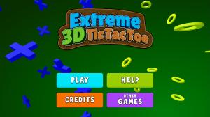 Extreme 3D Tic Tac Toe title screen