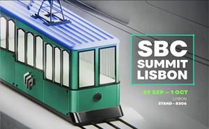 Banner Showcasing Upgaming Exhibiting at SBC Summit 2026 in Lisbon