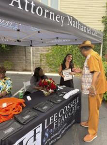 Photo of Voter Registration at the LCF Community Event