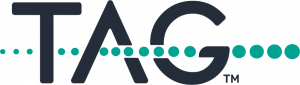 TAG, Inc. logo, helping healthcare organizations turn data into actionable intelligence