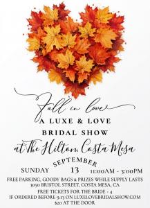 Margaret’s The Couture Cleaner will showcase its award-winning bridal services at the Luxe & Love Bridal Show, September 13 at the Hilton Orange County/Costa Mesa.