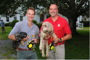 Averitt Buttry with Bella, Rob Coburn with Huck at the 2025 Insiders View (Photo credit: Richard Lewin)