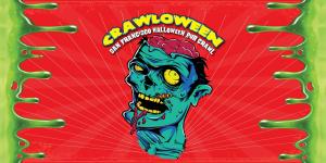 Flyer for Crawloween San Francisco Halloween Pub Crawl