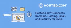 Domain registration, web hosting, business email and SSL security connected in one Hosted.com account for SMEs