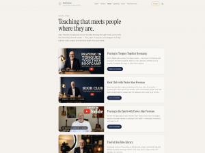 Pastor and author Alan Freeman with the newly expanded Alan Freeman Ministries International website