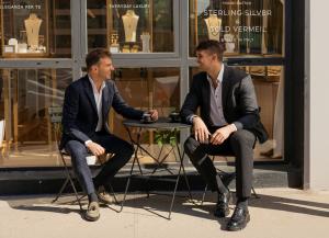 Alberto Luzzi and Nic Canal Outside the Alberto Luzzi Flagship Store (Photo Credit: Birgi Media)