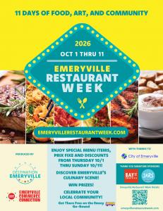Emeryville Restaurant Week Flyer