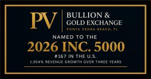 PV Bullion & Gold Exchange named No. 167 on the 2026 Inc. 5000 with 1,954% revenue growth over three years.