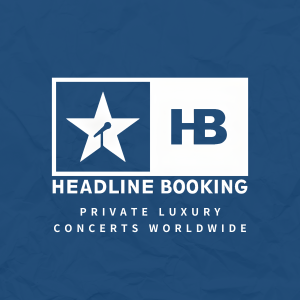 Headline Booking logo with Private Luxury Concerts Worldwide tagline