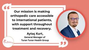 Aytaç Kurt, General Manager of Turan Turan Health Group, pictured with featured statement