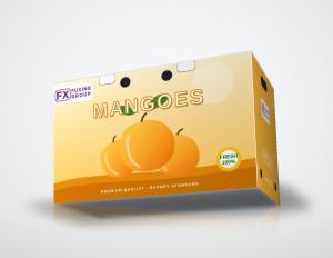 PP corrugated plastic boxes filled with mangoes, manufactured by Fuxing Group in the Philippines