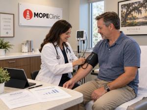 MOPE Clinic metabolic syndrome evaluation in Metairie with blood pressure check and lab review