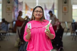 Nafia Farzana ’26, who participated in the Alumnae Mentorship Program