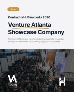 Announcement image of ContractorHUB featured in Venture Atlanta Showcase