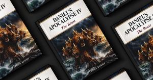 Several copies of Daniel’s Apocalypse IV: The Beast, featuring a multi-headed beast emerging from stormy ocean waves.