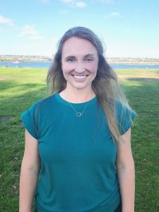 Dr. Ashley Glatting, at her practice of in home pet euthanasia in San Diego, CA.