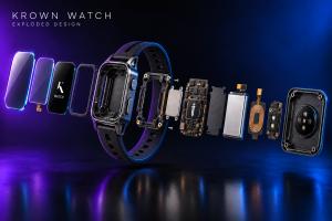 Krown Watch Exploded View