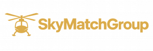 SkyMatch Group logo with gold helicopter icon and company name.