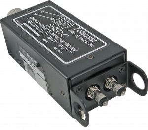 A small black box used in video and broadcast production.