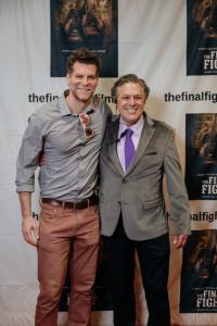 Josh Davis with writer-director Todd J. Stein of The Final Fight