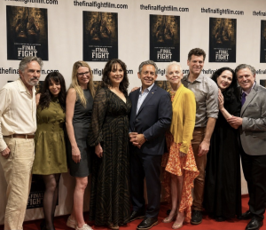The Final Fight Cast with Elected Officials Virginia Maloney and Tony Simone at the Village East Angelika Screening