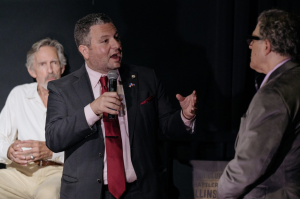 Council Member Frank Morano speaks at The Final Fight Screening