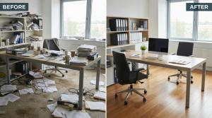 Office Cleaning Before and After