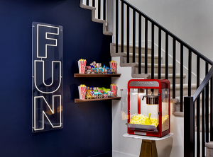 custom FUN LED neon sign featured on HGTV Crashers show