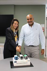 Mike Nakrani, CEO von VEV und Clara Audry, General Partner bei Jolt Capital