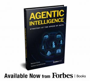 Book cover of “Agentic Intelligence” by Manish Sood and Venkat Venkatraman; book launch
