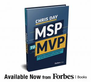 Book cover image of “MSP to MVP” by Chris Day; book launch announcement.