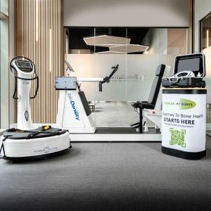 The Screen to Solution includes Power Plate, bioDensity, and Screen My Bones