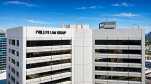 Exterior of the Phillips Law Group – Injury Lawyers office building in Phoenix, Arizona.