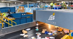PELLENC optical sorting equipment at a California Waste Solutions recycling facility