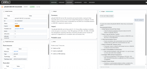 Screenshot of the Unryo AI assistant interface, showing a plain-language chat panel with recommended resolution actions for an incident.