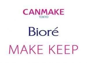 participating brands (from top to bottom): Canmake, Biore, Make Keep