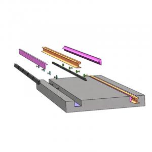 Changmei Embedded Rail System Exploded Assembly