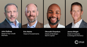 This is an image of 4 headshots arranged in a single horizontal row, against a black background.