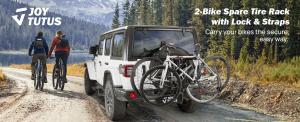 Joytutus spare tire bike rack for Wrangler Bronco & SUVs